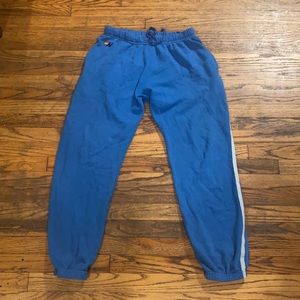 Men’s Blue Sweatpants with blue stripes